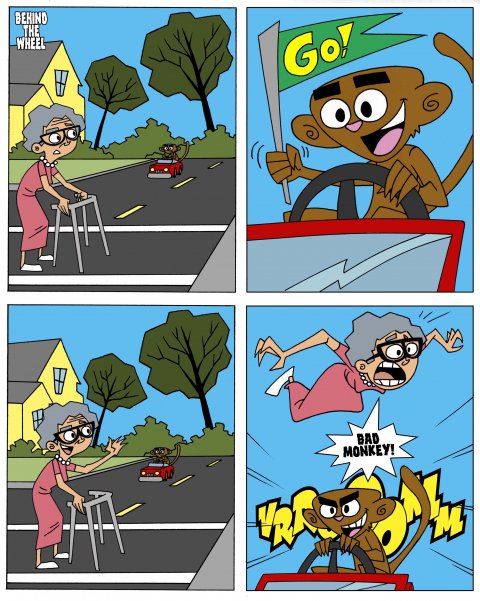 BadMonkey: behind the wheel